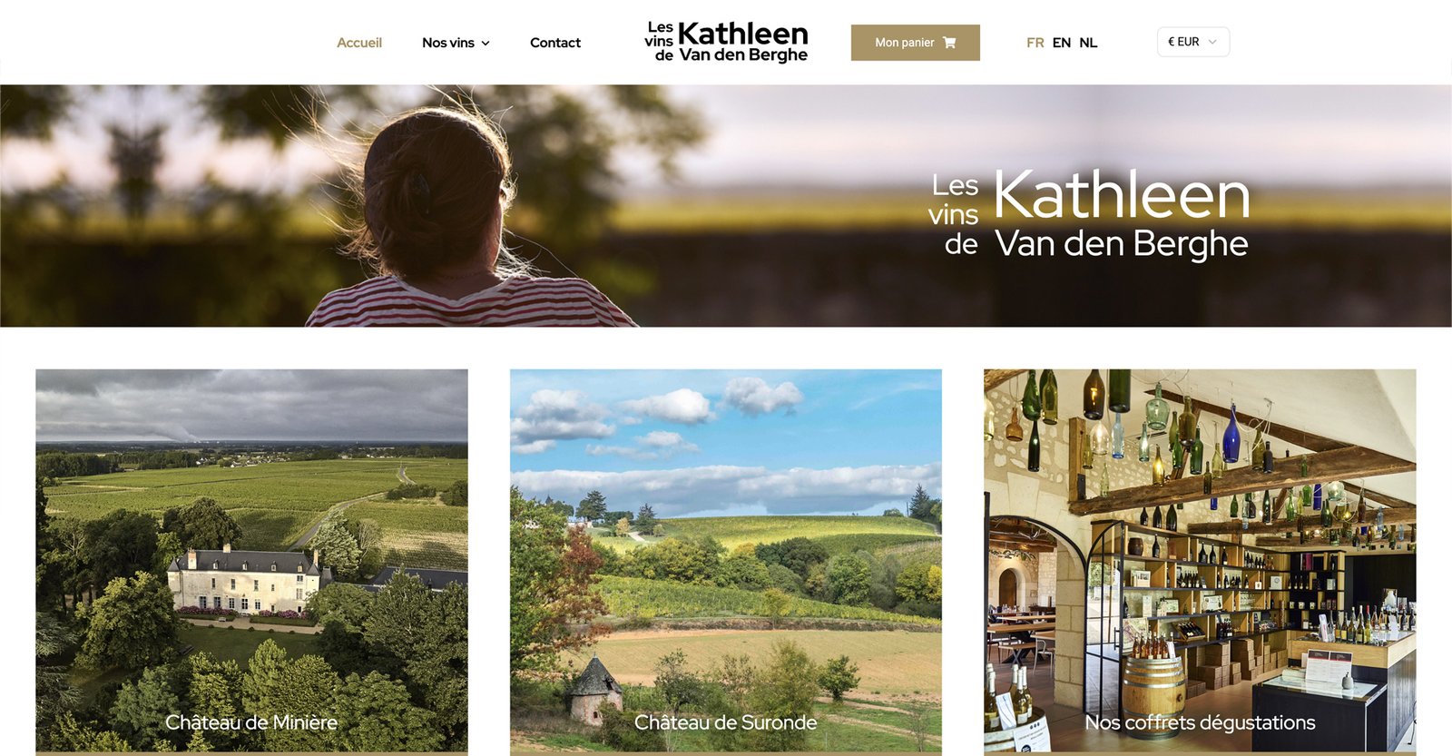 Boutique en ligne des vins du Château de Minière et du Château de Suronde